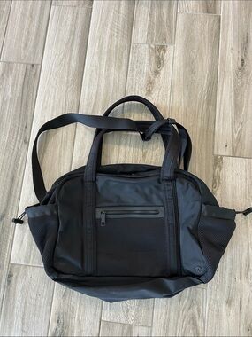 lululemon velocity gym bag vintage retro blue bowling travel good market thrift store Lululemon Athletica Gym Bag for